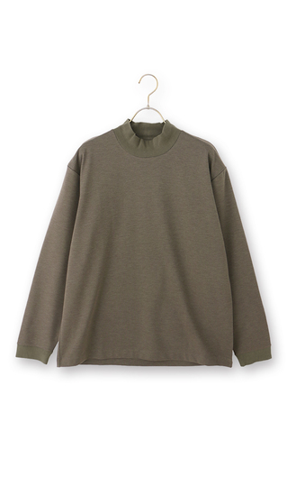 モックネックTシャツ【長袖】【CARREMAN】