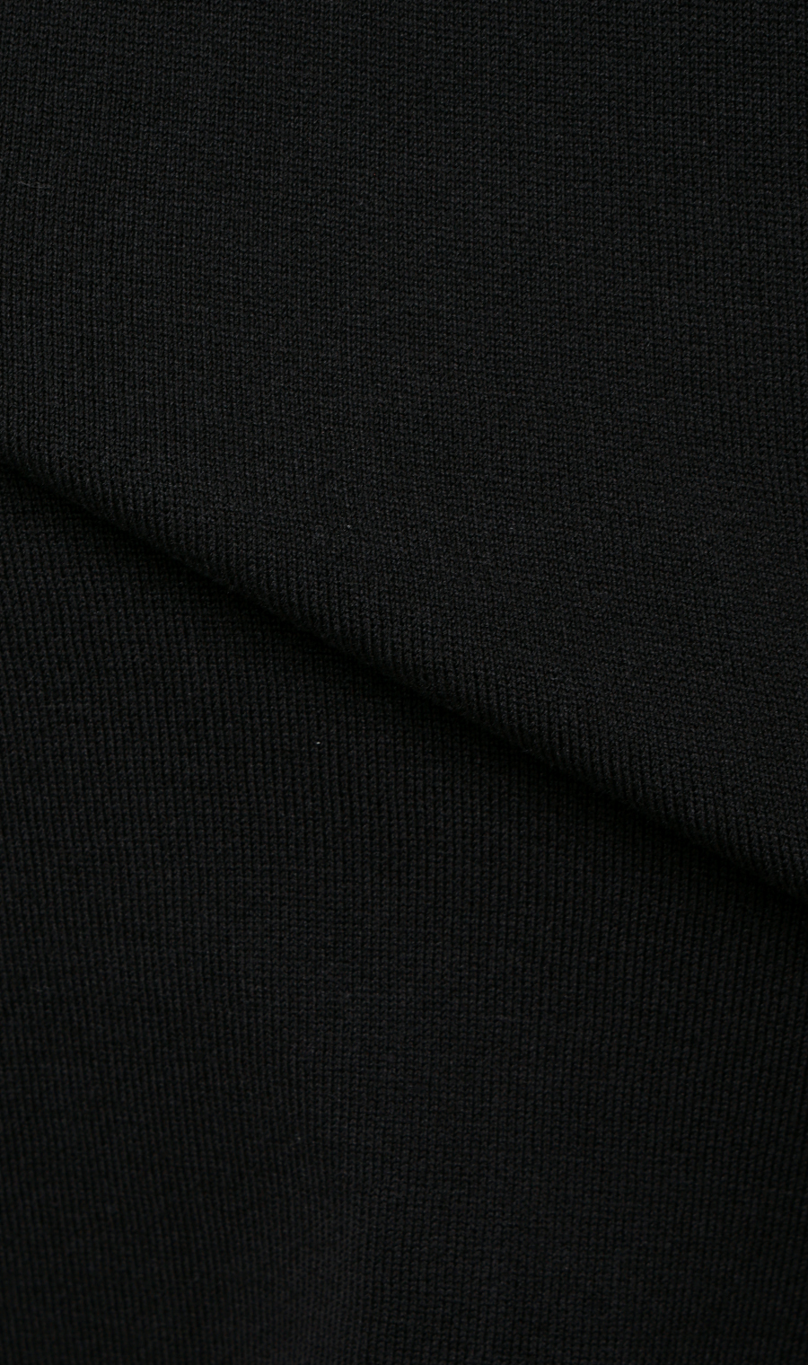洗えるニットTシャツ【#すご】 ブラック M