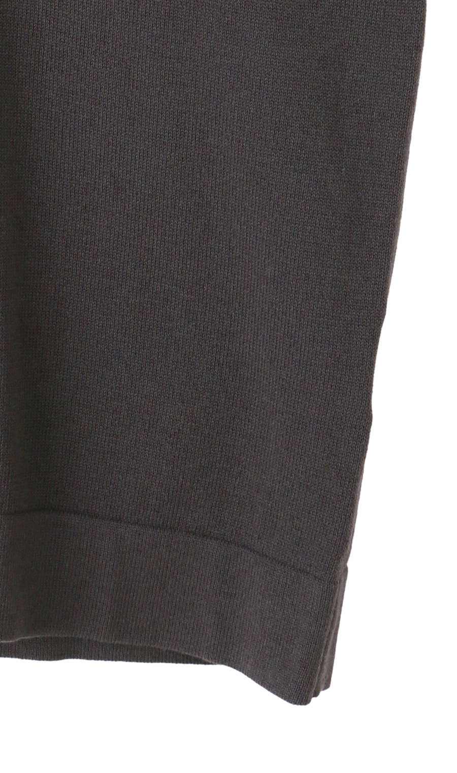 洗えるニットTシャツ【＃すご】 チャコール L