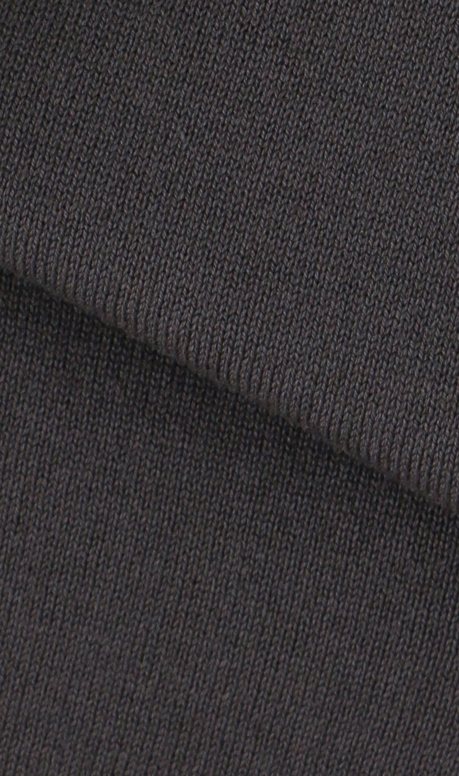 洗えるニットTシャツ【＃すご】 チャコール L