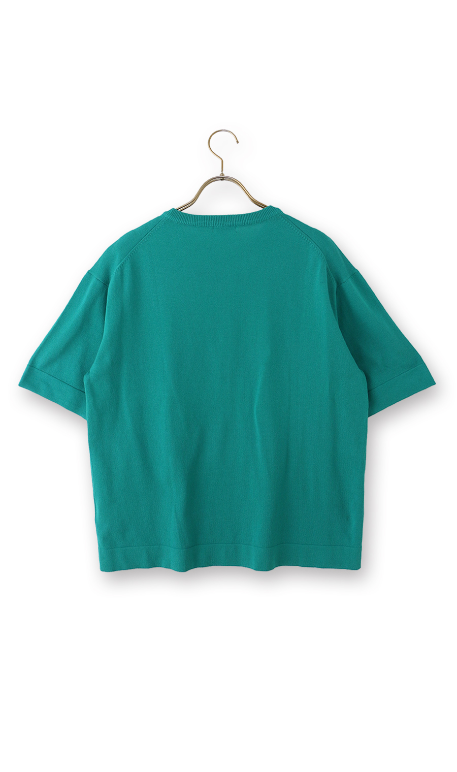 洗えるニットTシャツ【#すご】 グリーン M