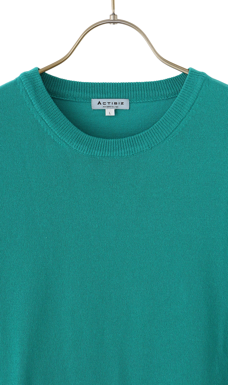 洗えるニットTシャツ【#すご】 グリーン M