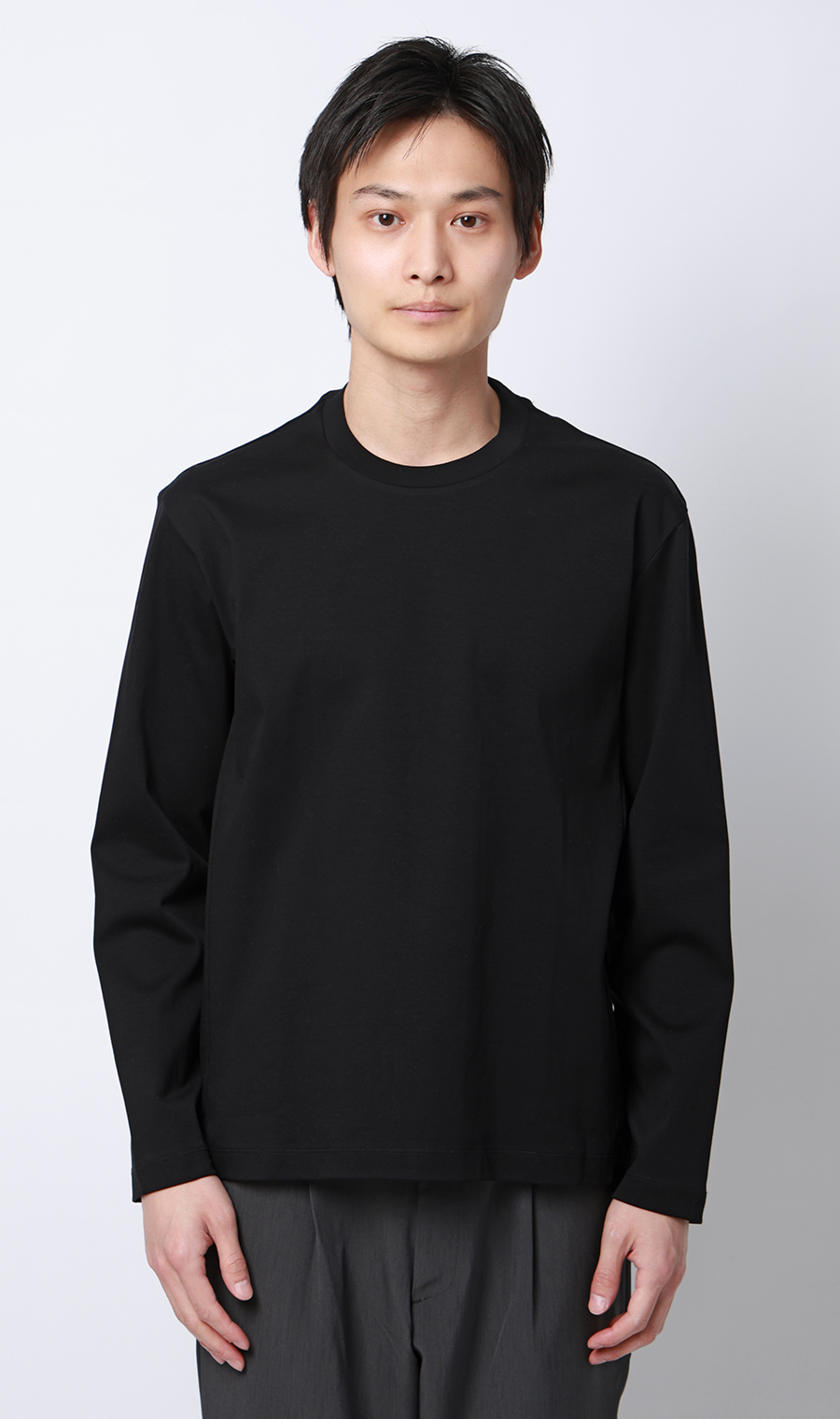 長袖Tシャツ【抗菌防臭】【＃すご】 ブラック M