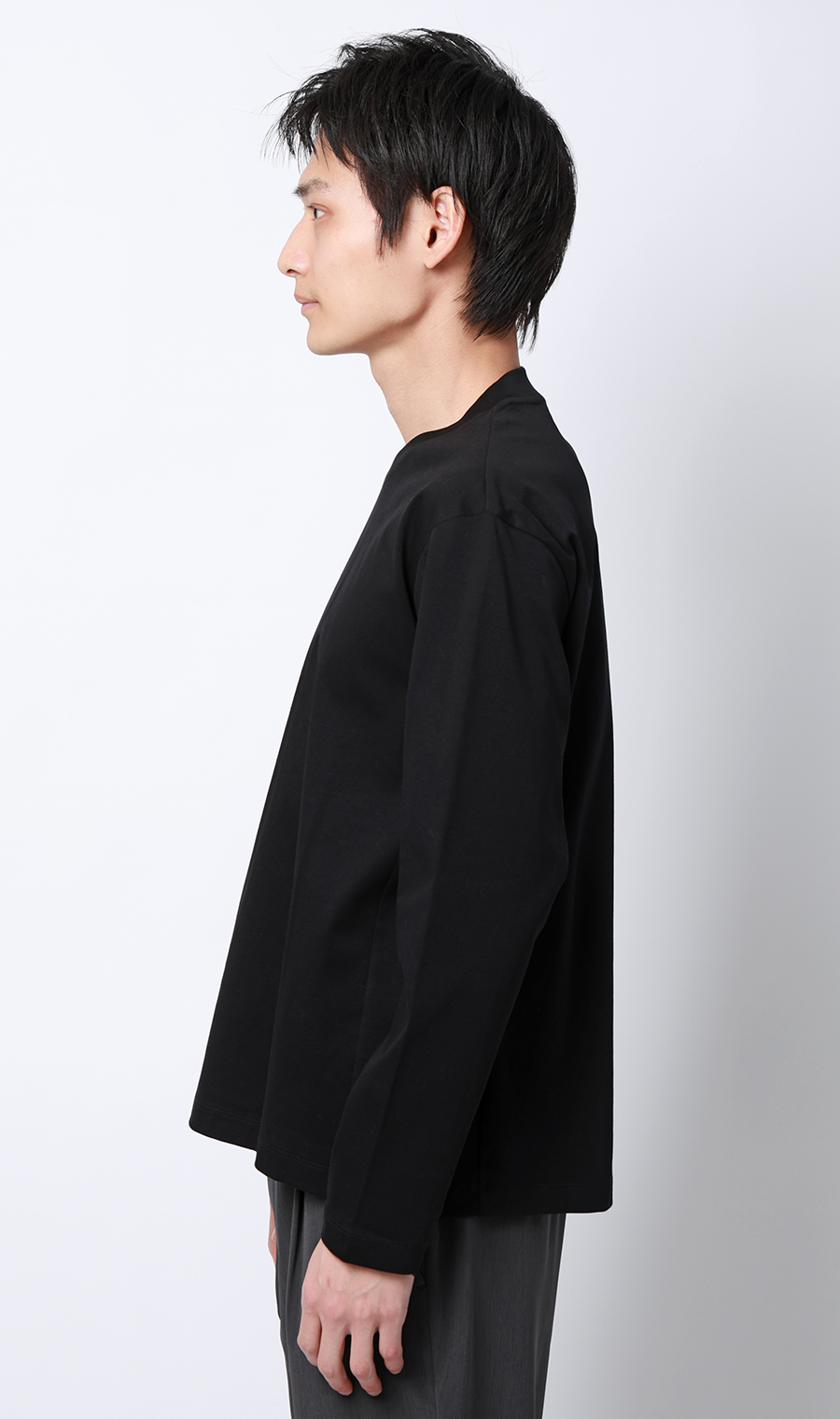 長袖Tシャツ【抗菌防臭】【＃すご】 ブラック M