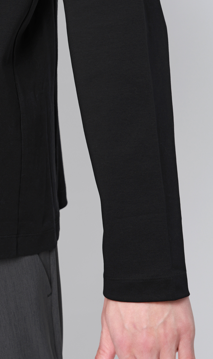 長袖Tシャツ【抗菌防臭】【＃すご】 ブラック M