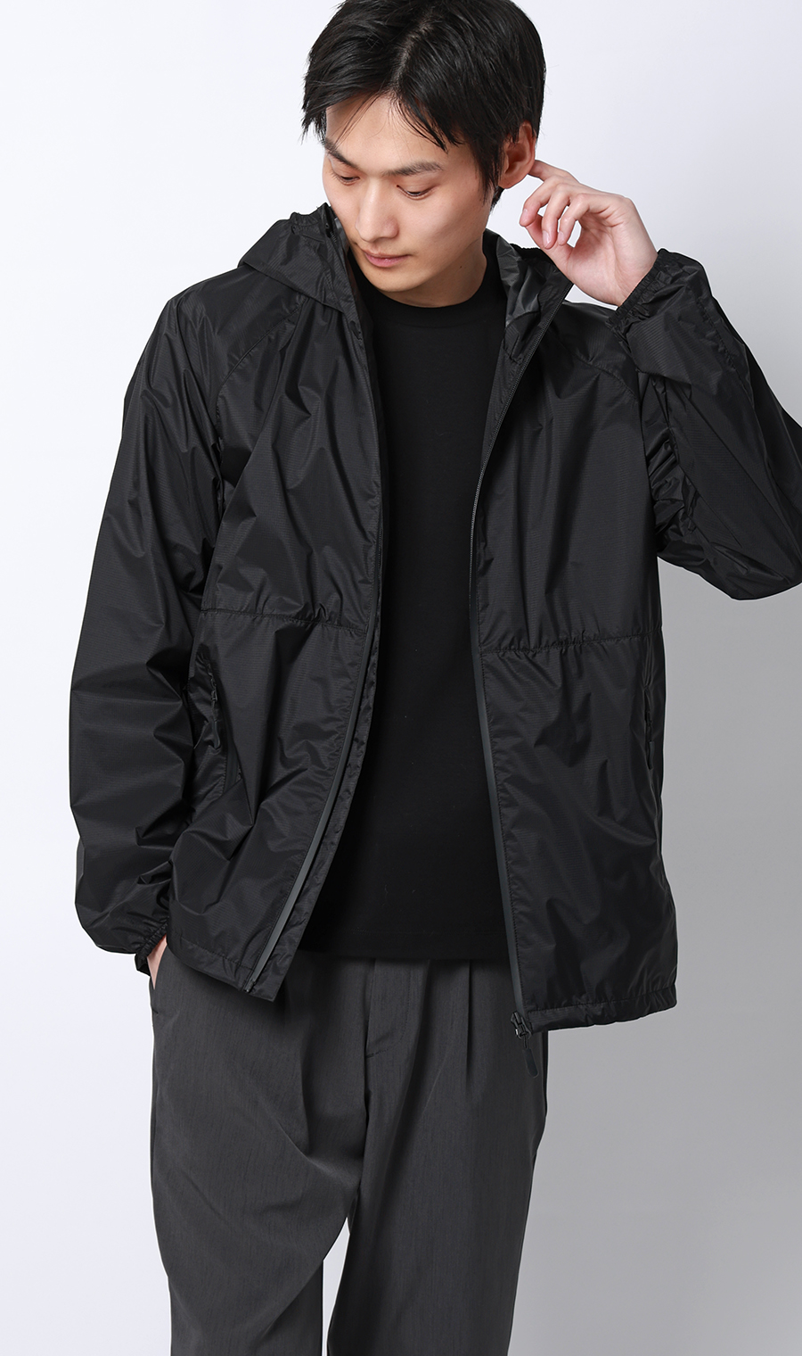 長袖Tシャツ【抗菌防臭】【＃すご】 ブラック M