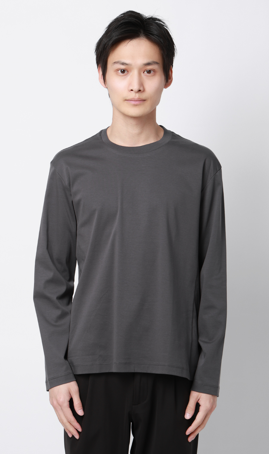 長袖Tシャツ【抗菌防臭】【#すご】 チャコール M