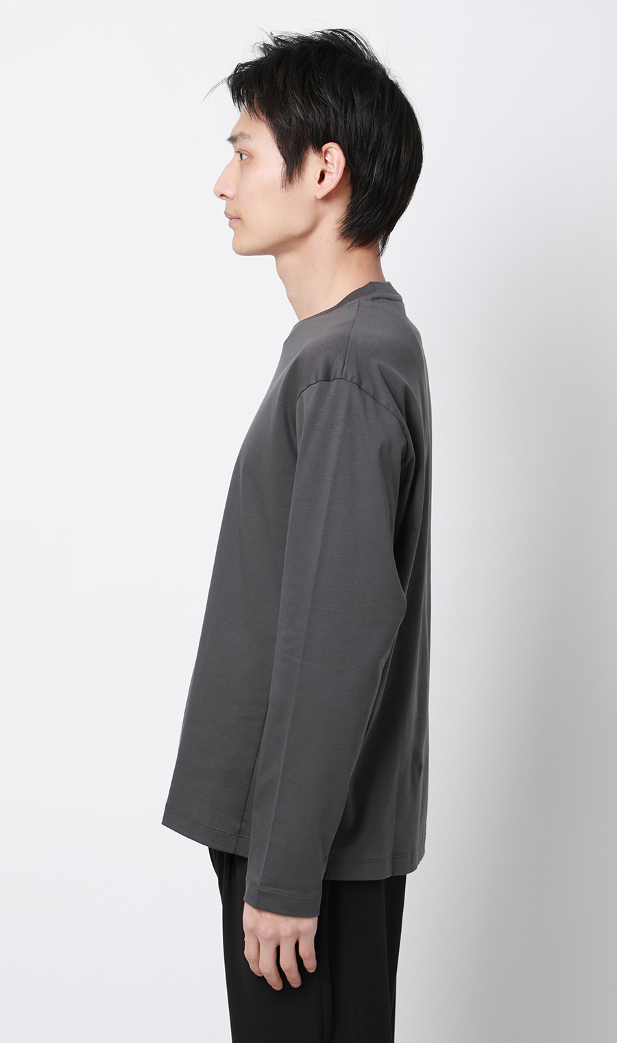 長袖Tシャツ【抗菌防臭】【#すご】 チャコール M