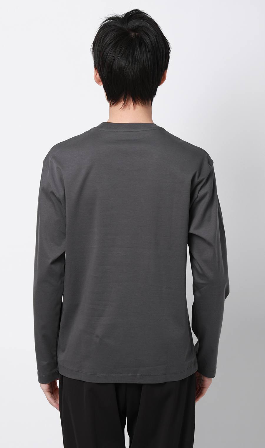 長袖Tシャツ【抗菌防臭】【#すご】 チャコール M