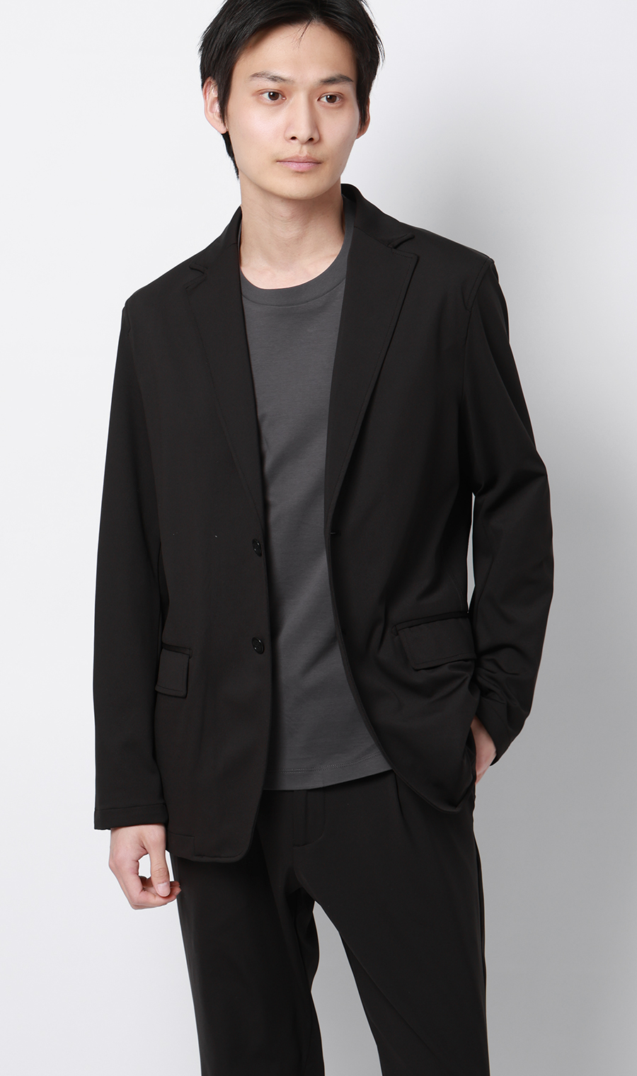 長袖Tシャツ【抗菌防臭】【#すご】 チャコール M