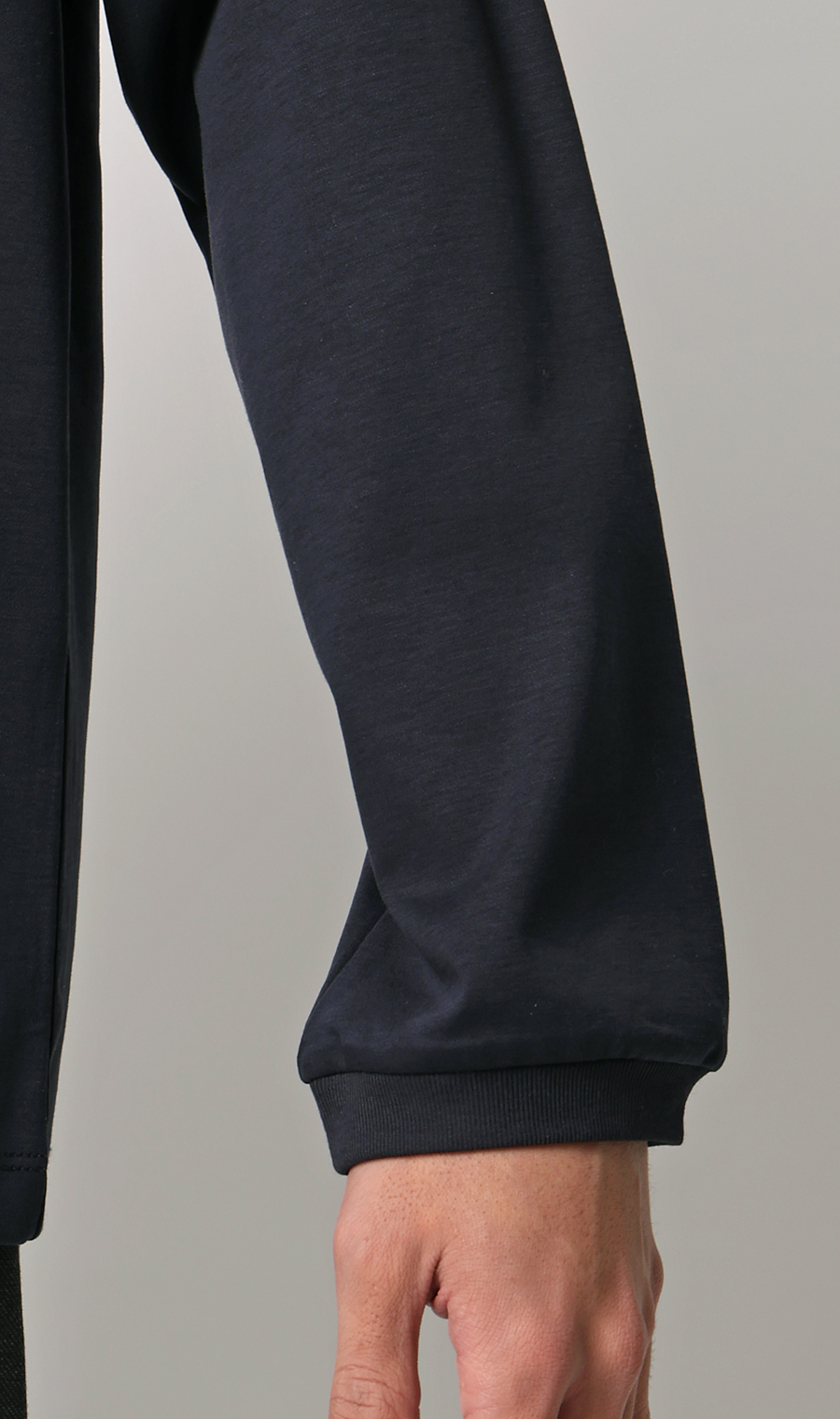 形態安定ロングTシャツ【COOL CONTACT】【＃すご】 ネイビー S