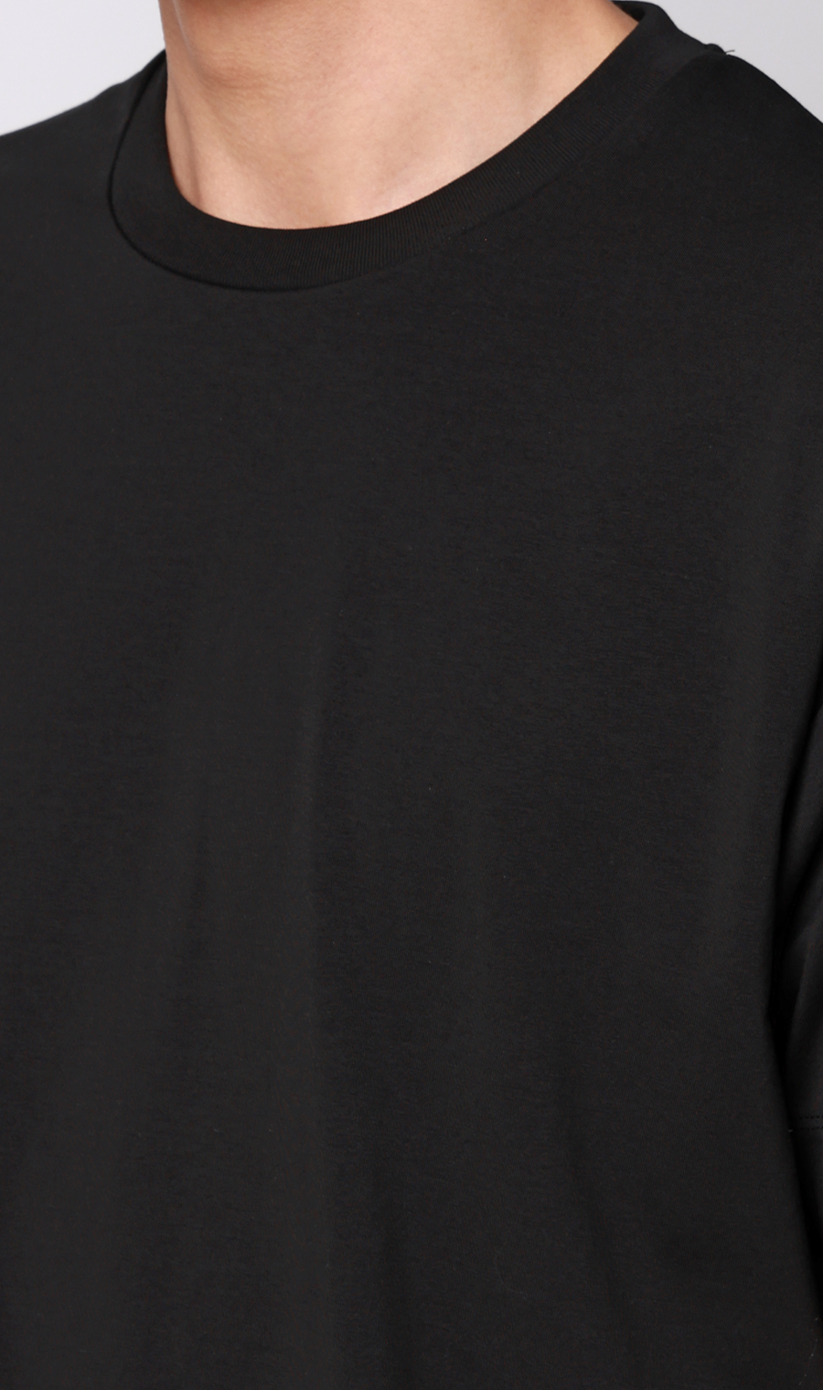 冷たいレイヤードTシャツ【＃すご】 ブラック S