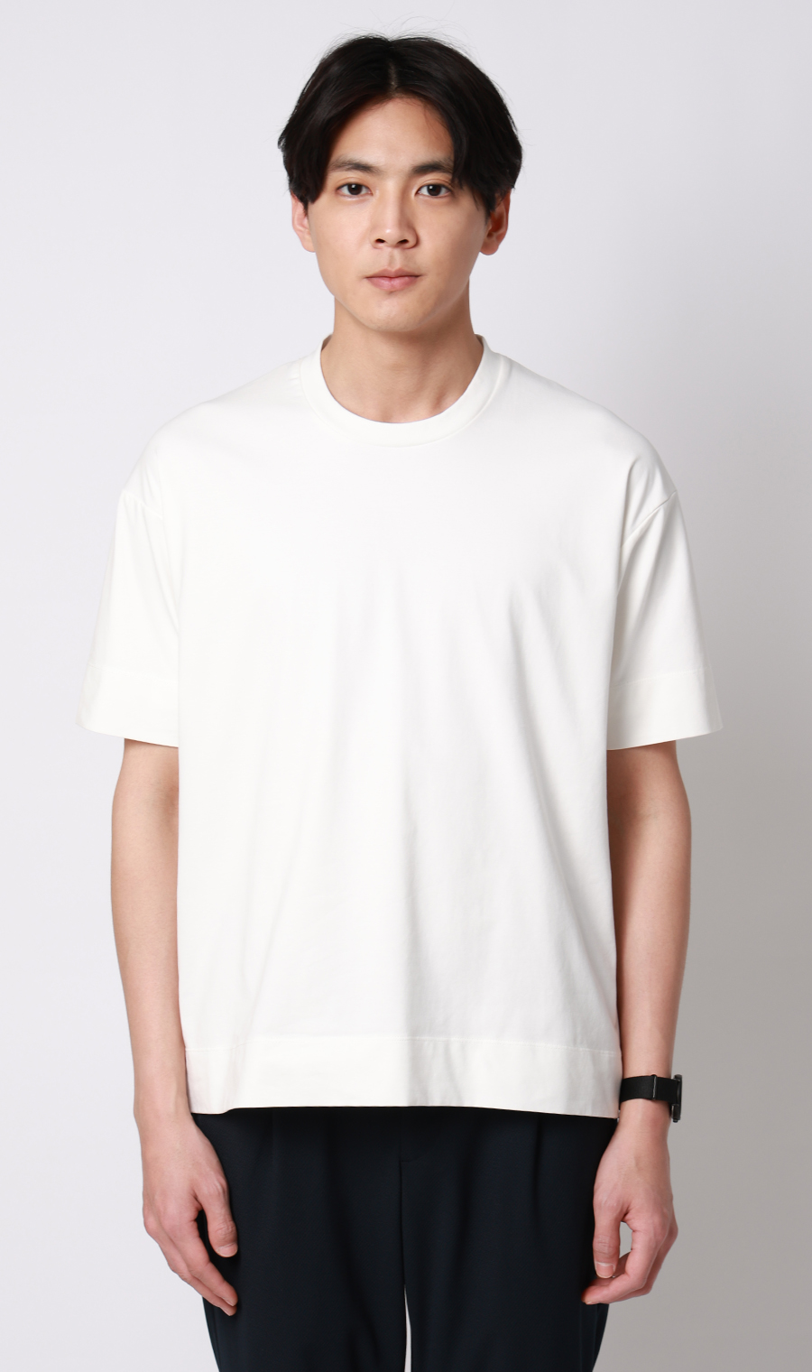 冷たいレイヤードTシャツ【＃すご】 ホワイト S