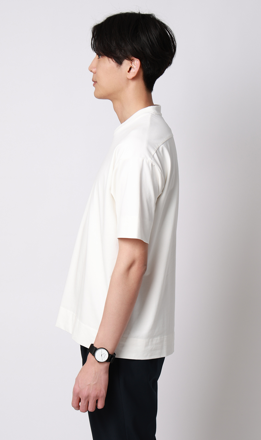 冷たいレイヤードTシャツ【＃すご】 ホワイト S