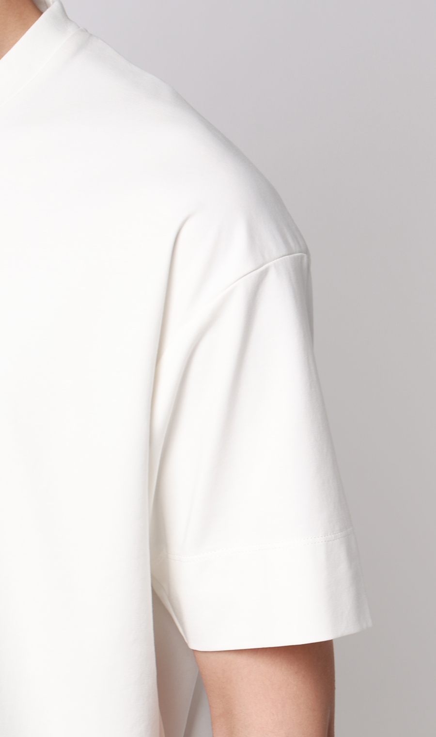 冷たいレイヤードTシャツ【＃すご】 ホワイト S