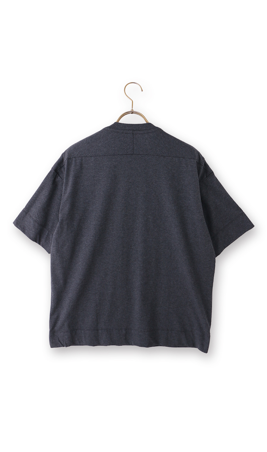 冷たいレイヤードTシャツ【涼】【透け軽減】【#すご】 ネイビー S