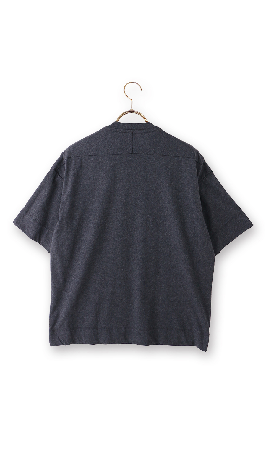 冷たいレイヤードTシャツ【涼】【透け軽減】【#すご】 ネイビー S