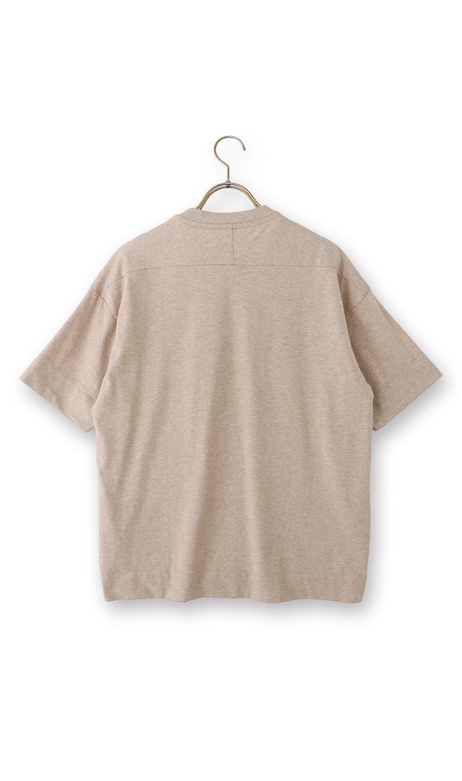 冷たいレイヤードTシャツ【涼】【透け軽減】【#すご】 ベージュ S