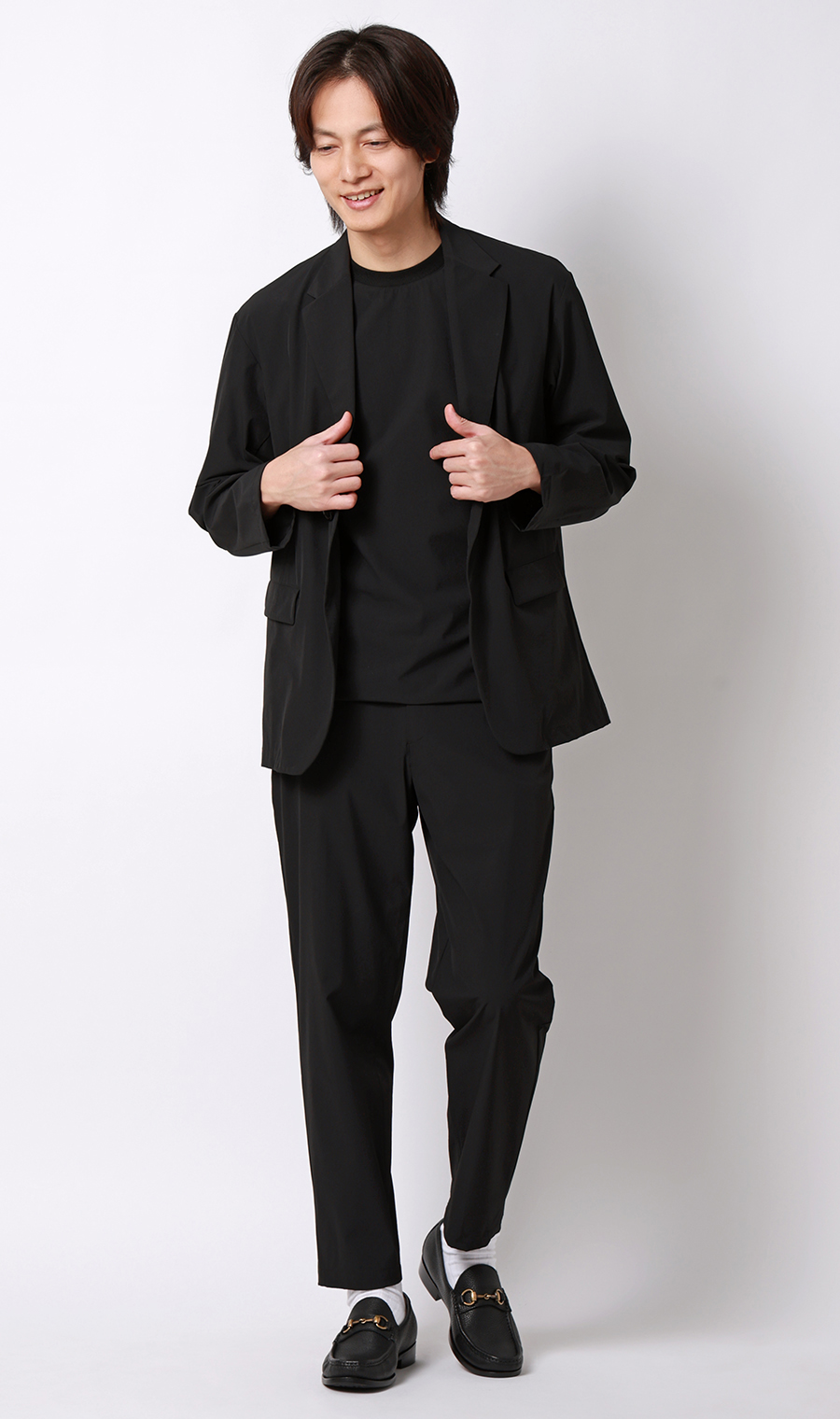 半袖Tシャツ【マルチウェイ】【セットアップ着用可】 ブラック S