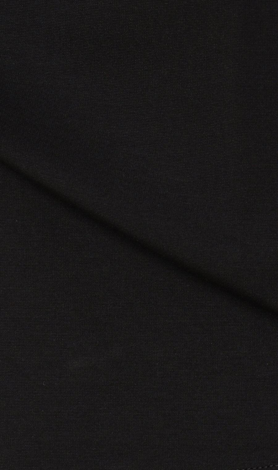 ポンチ裾ドローコードTシャツ【半袖】 ブラック S