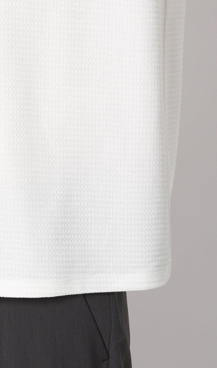 リンクスジャカードTシャツ【半袖】 ホワイト S