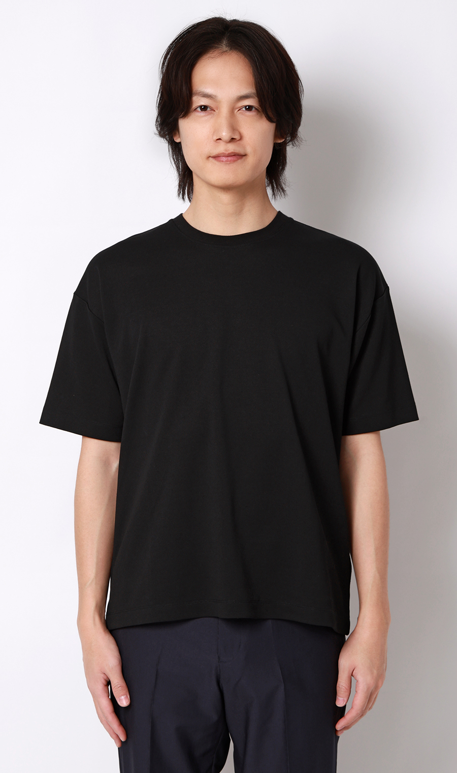 和紙混カノコＴシャツ ブラック S