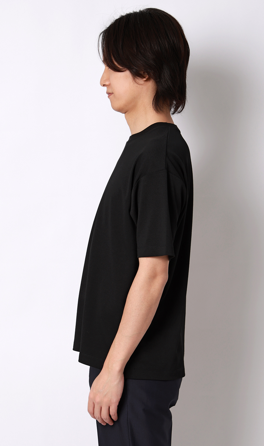 和紙混カノコＴシャツ ブラック S