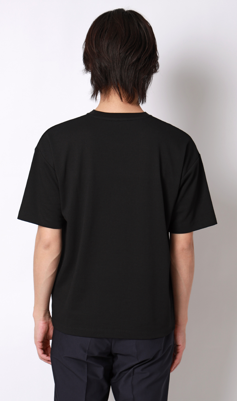 和紙混カノコＴシャツ ブラック S