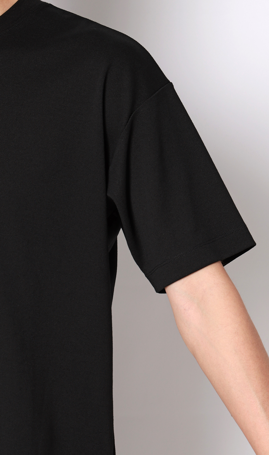 和紙混カノコＴシャツ ブラック S