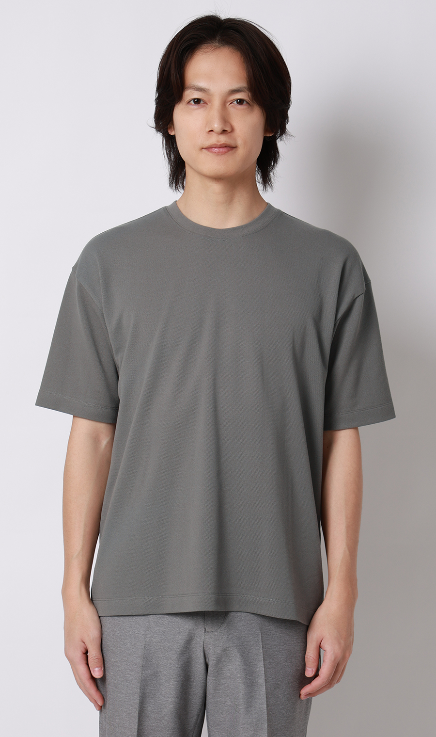 和紙混カノコＴシャツ グレー S