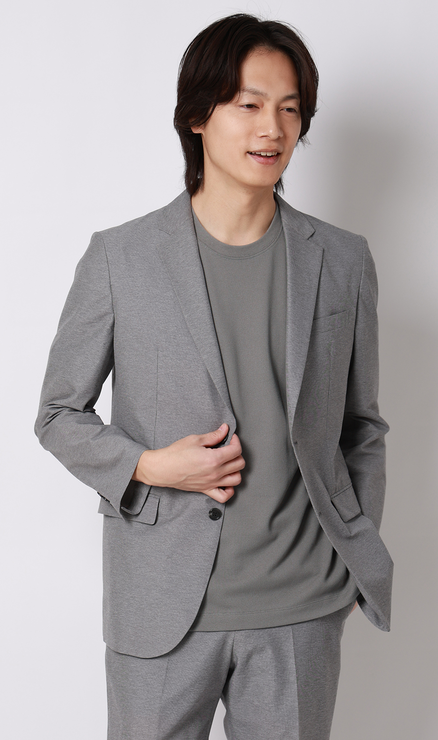 和紙混カノコＴシャツ グレー S