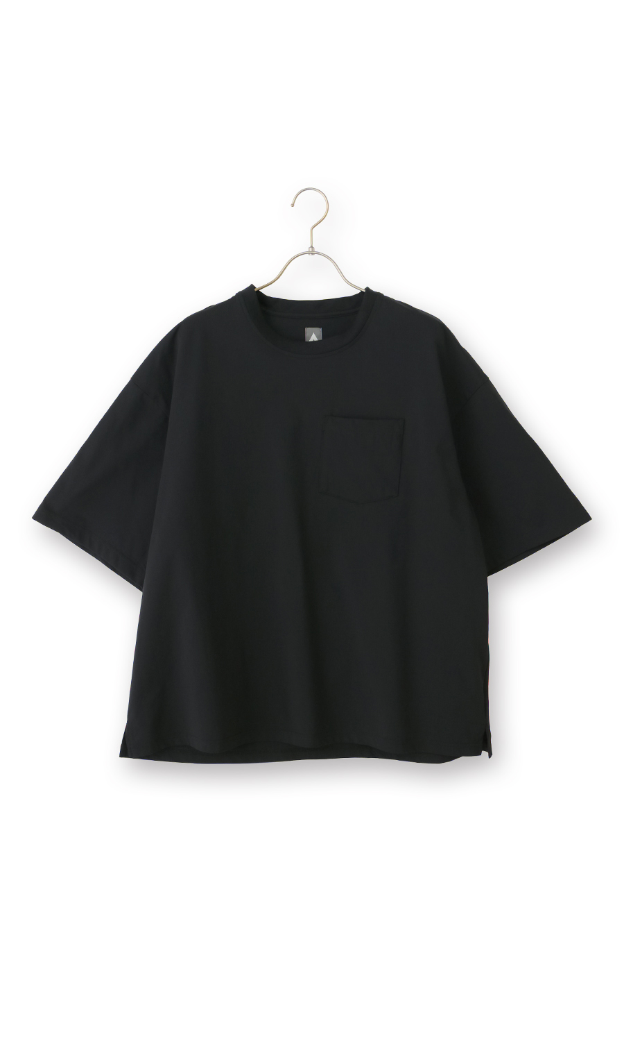 ニットドットTシャツ【防虫加工】 ブラック S