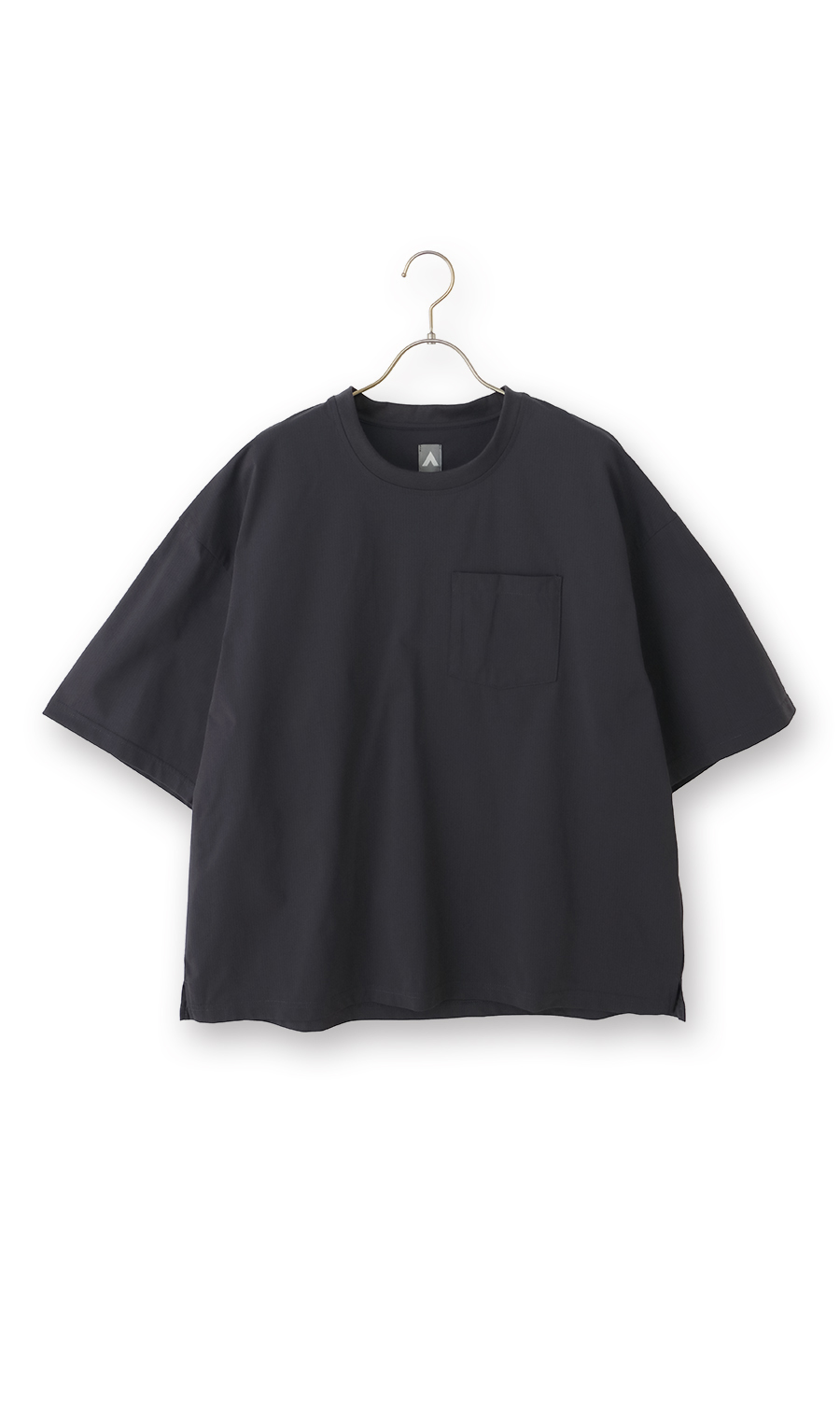 ニットドットTシャツ【防虫加工】 チャコール S