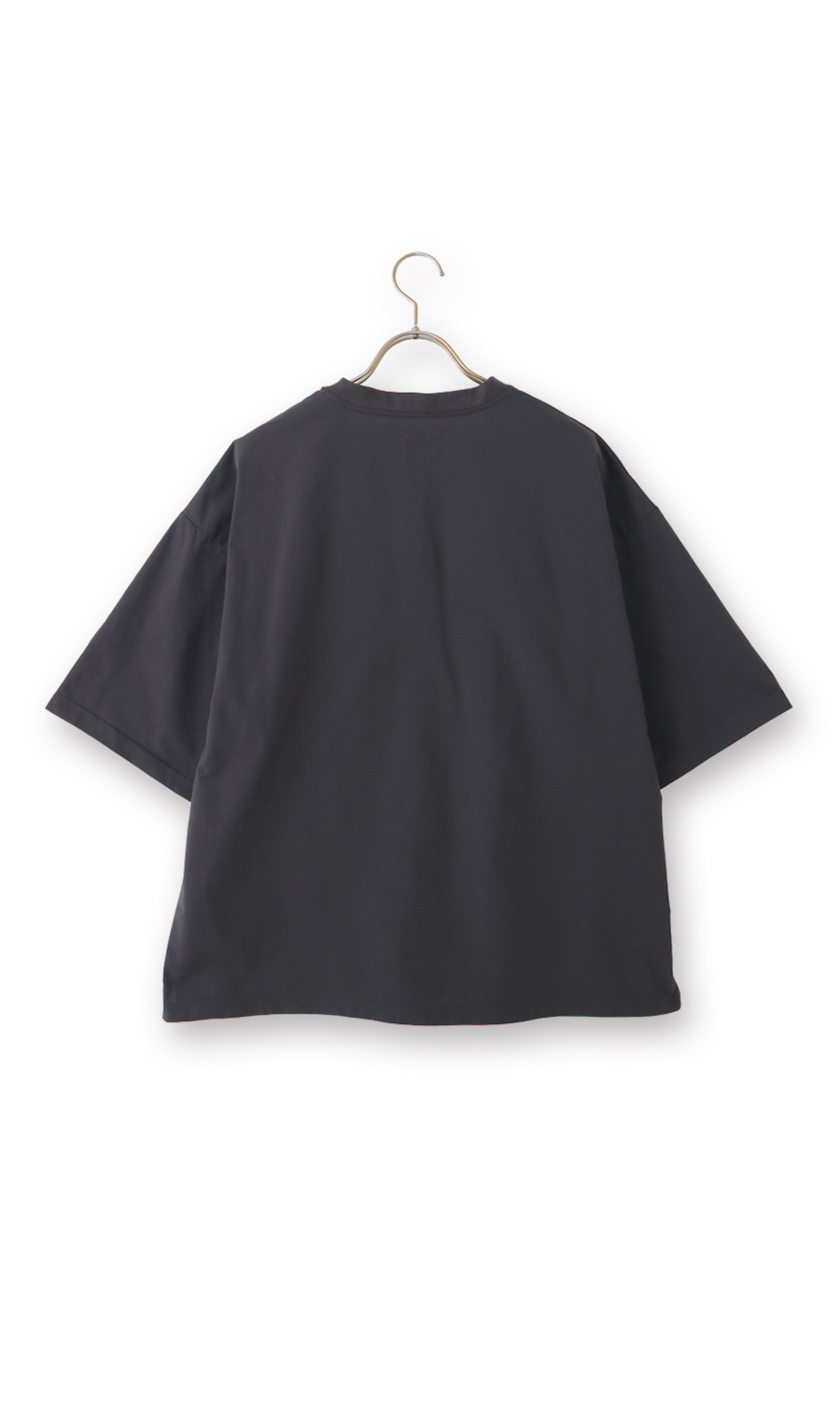 ニットドットTシャツ【防虫加工】 チャコール S
