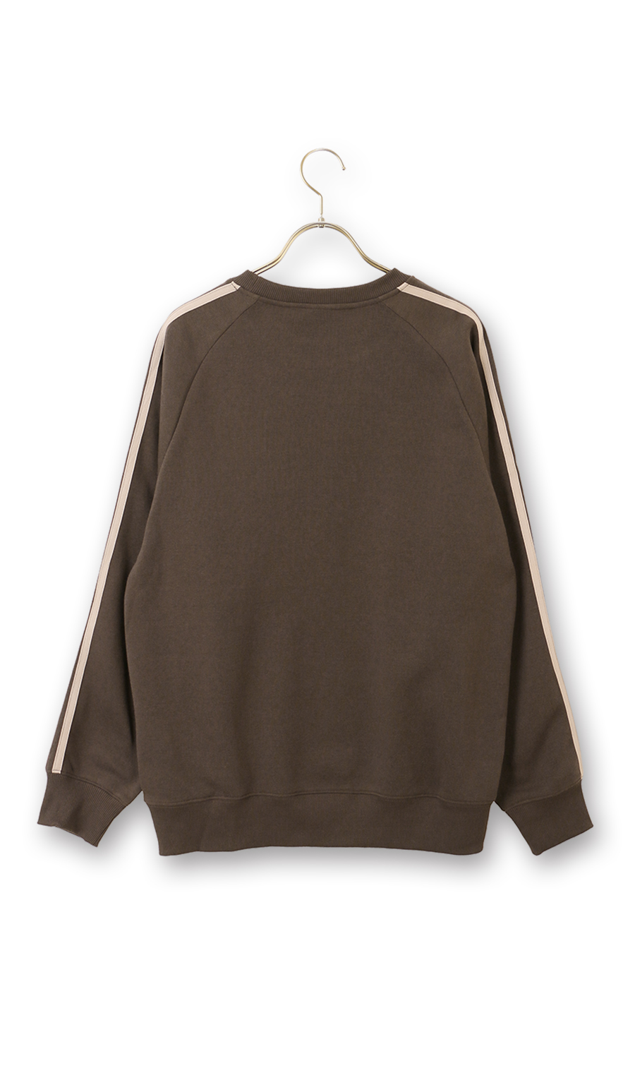 裏起毛肩ラインクルートレーナー【MLB】 ブラウン M