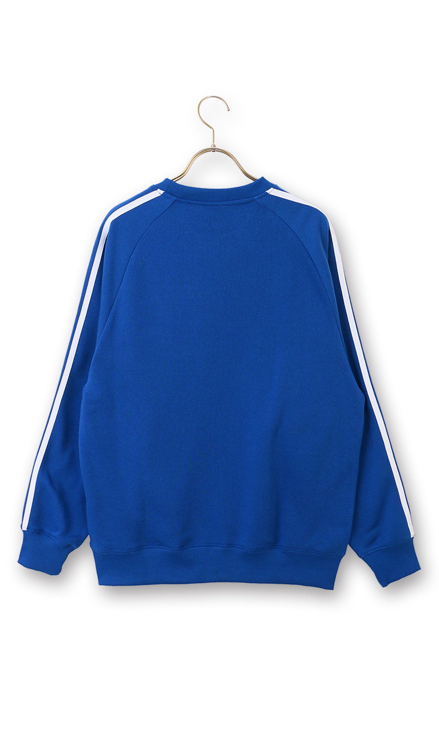 裏起毛肩ラインクルートレーナー【MLB】 ブルー M