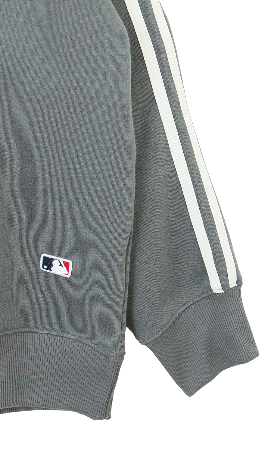 裏起毛肩ラインクルートレーナー【MLB】 チャコール M