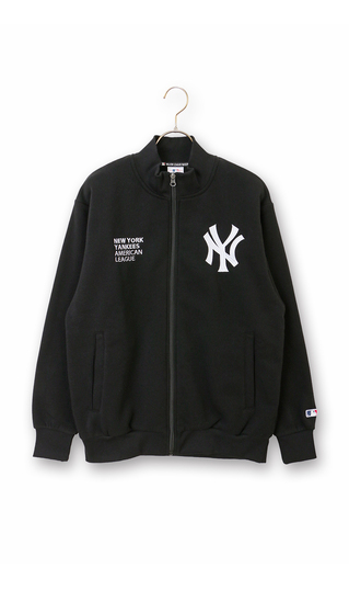 裏起毛刺繍フルジップ【MLB】