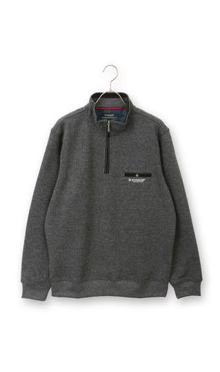 裏起毛ハーフジップトレーナー (D5D11AY-16) | DUNLOP | 紳士服