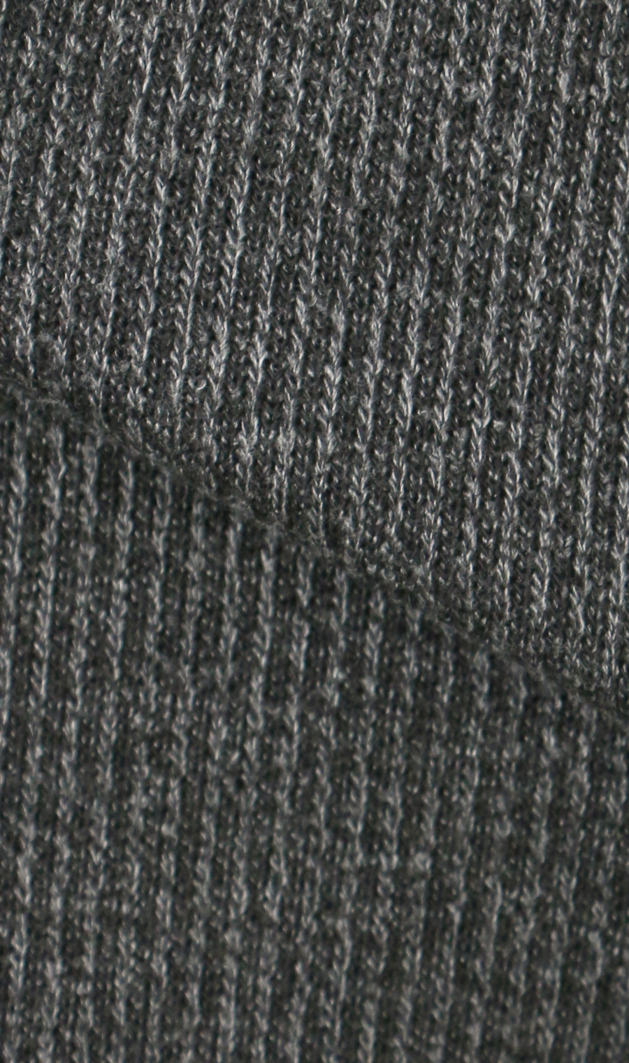 裏起毛ハーフジップトレーナー チャコール M