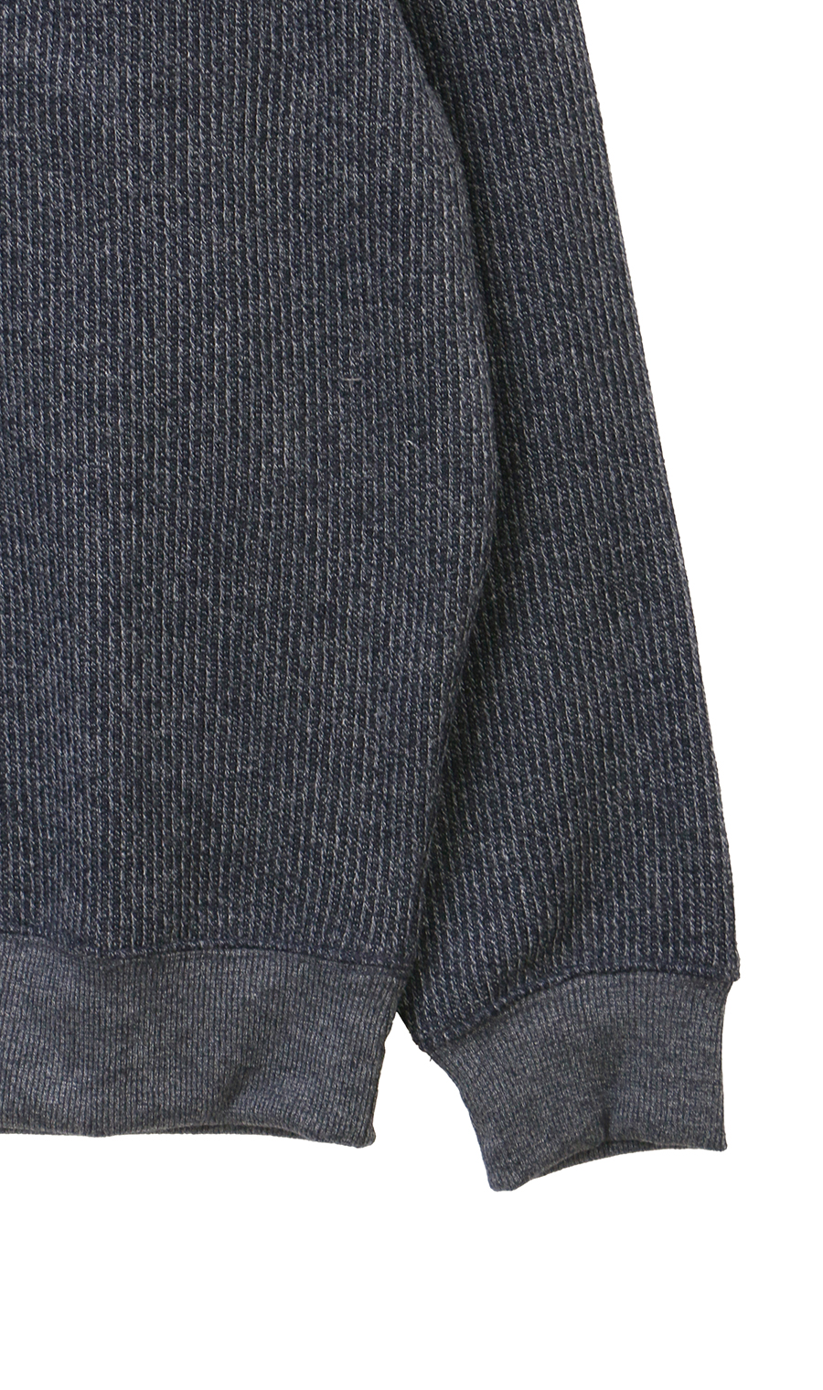 裏起毛ハーフジップトレーナー ネイビー M