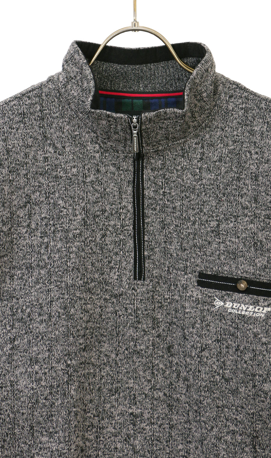 裏起毛ハーフジップトレーナー (D5D13AY-13) | DUNLOP | 紳士服