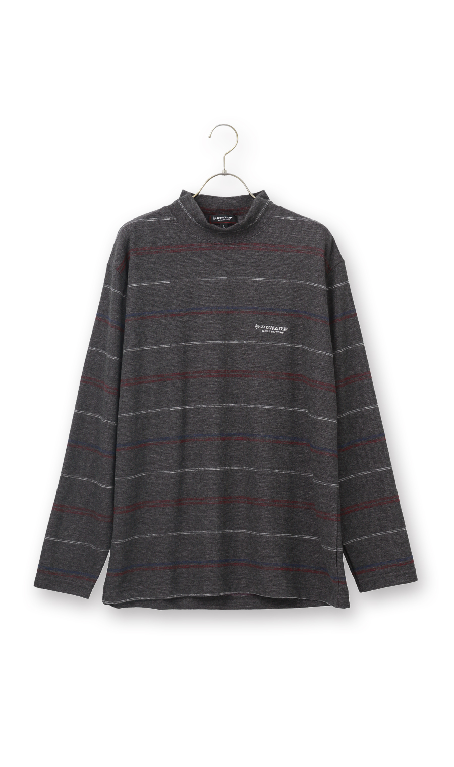 ボーダー起毛モックネックTシャツ【長袖】 (D6D04AY-16) | DUNLOP