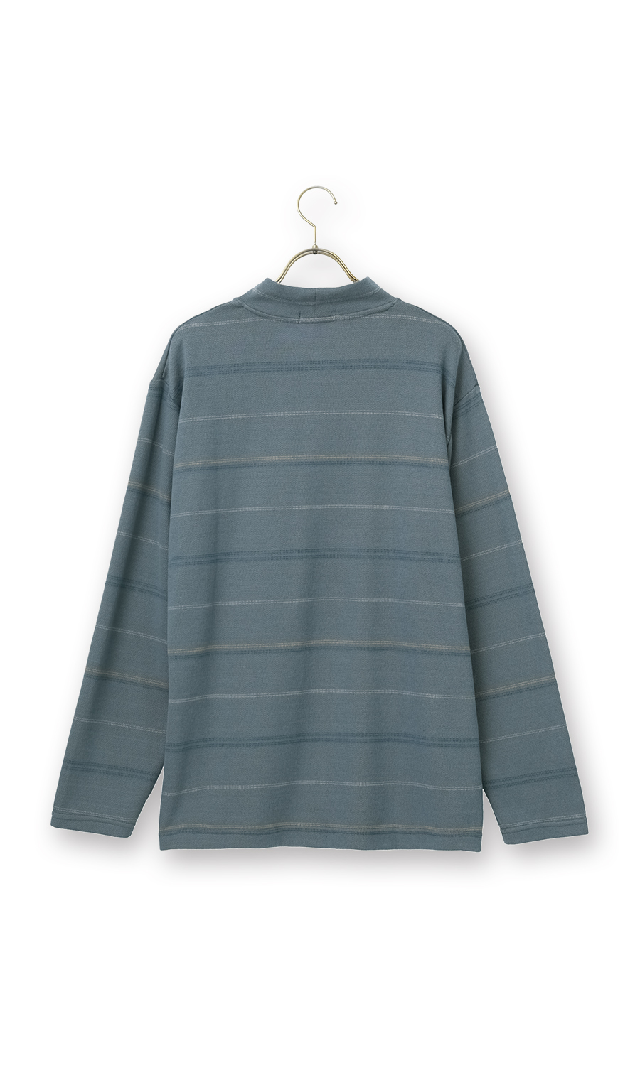 アルチビオ archivio 長袖シャツ モックネック ボーダー サイズ36 ボーダー起毛モックネックTシャツ【長袖】 (D6D04AY-72) | DUNLOP