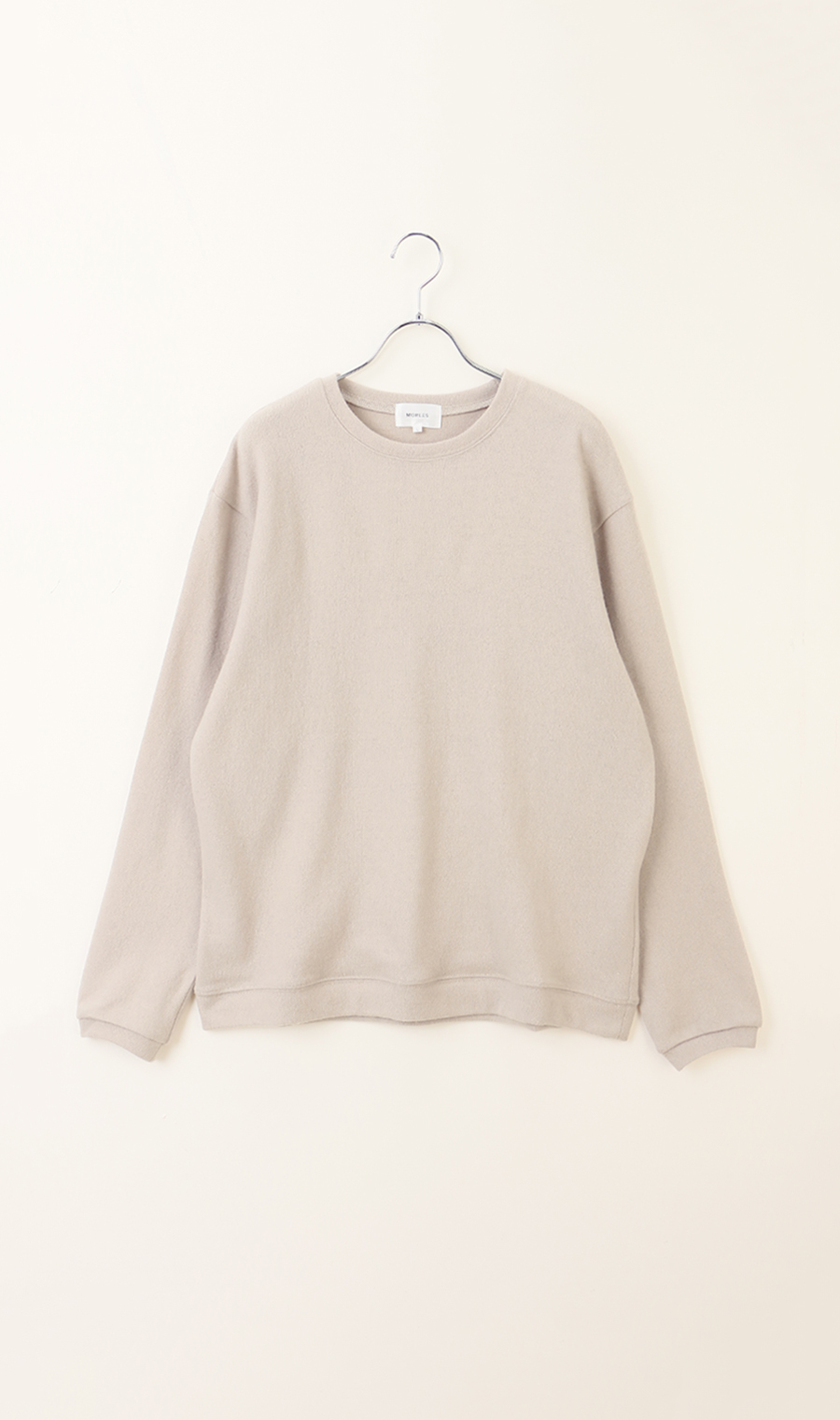 圧縮ウールナイロンクルーネックTシャツ【長袖】 ベージュ S