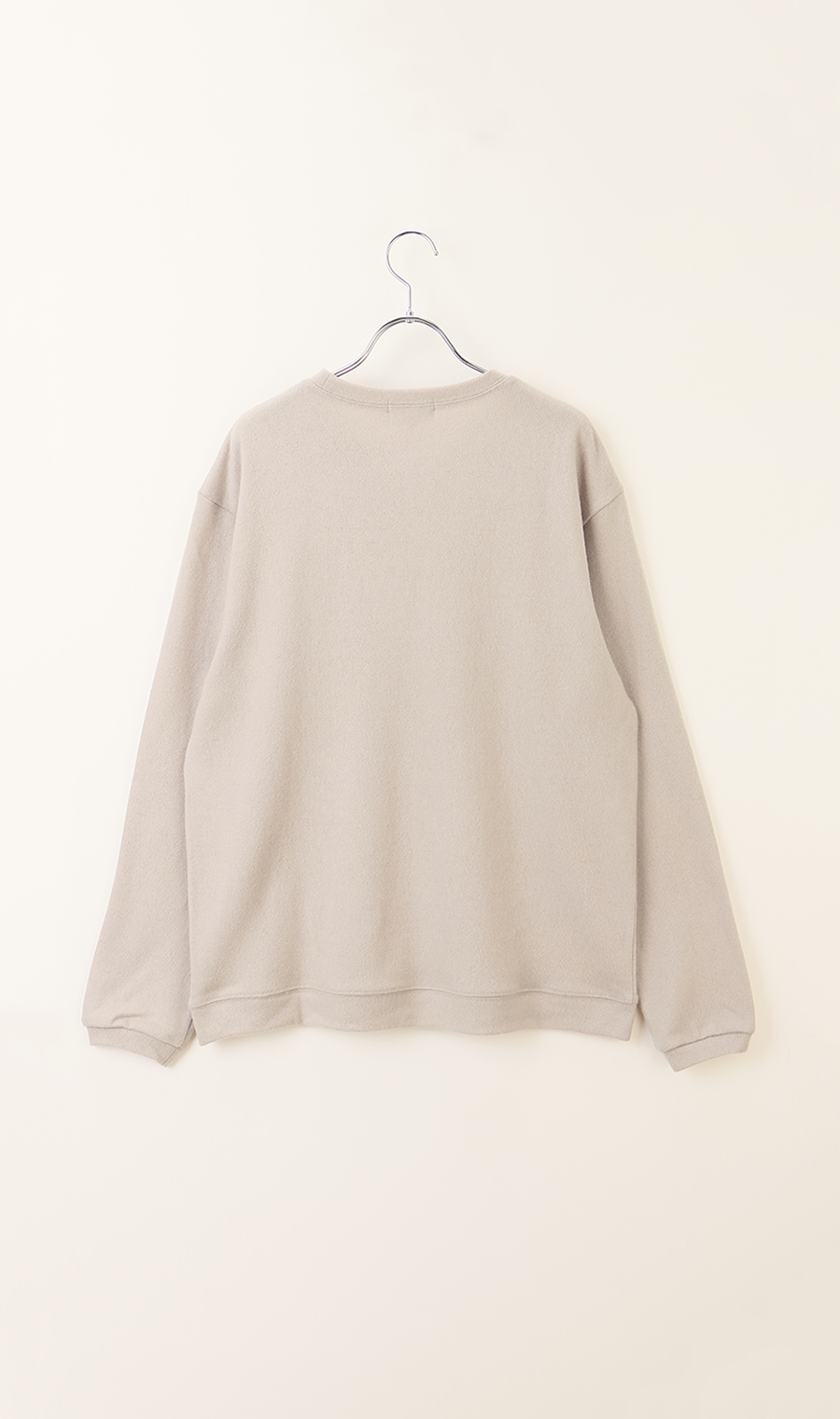 圧縮ウールナイロンクルーネックTシャツ【長袖】 ベージュ S