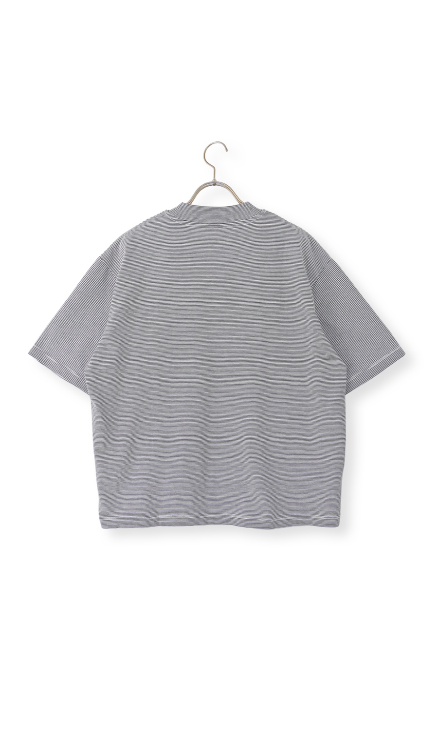 モックネックTシャツ ブラック S