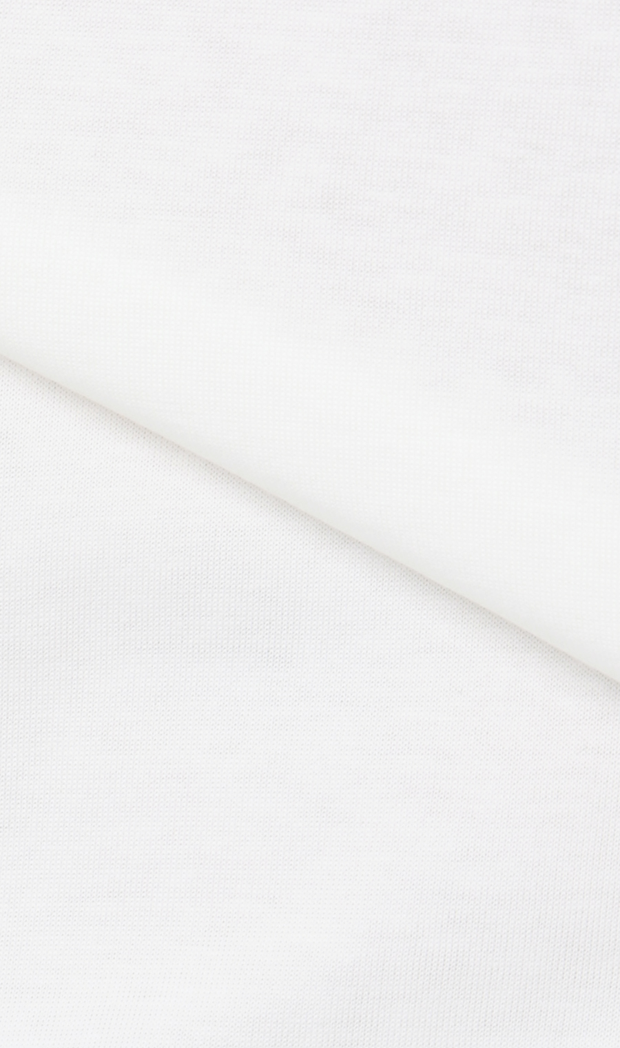 モックネックTシャツ ホワイト S