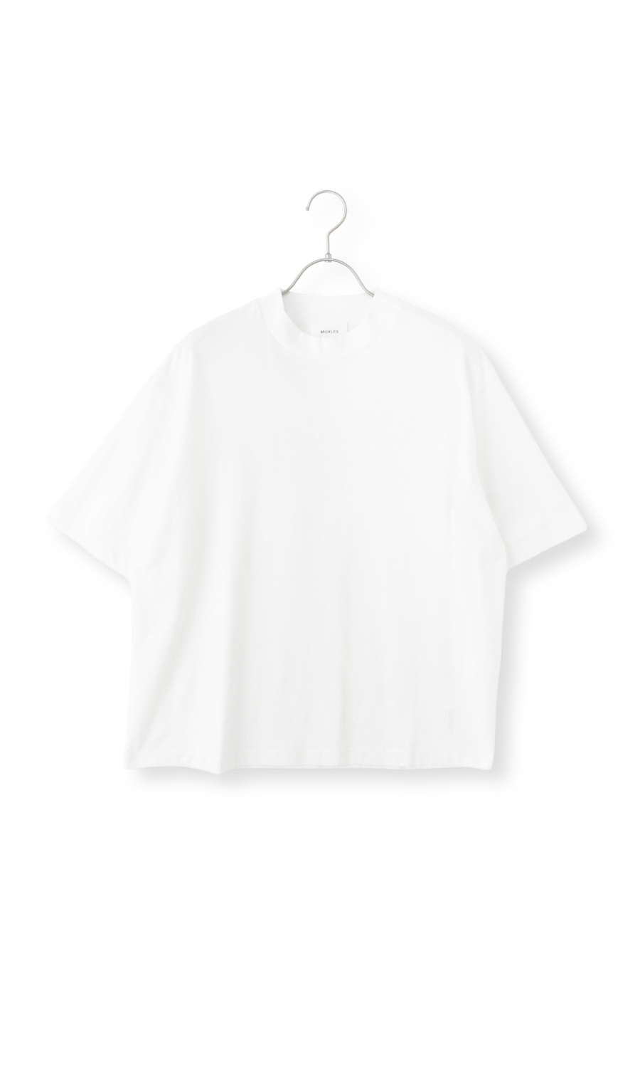 モックネックTシャツ ホワイト S