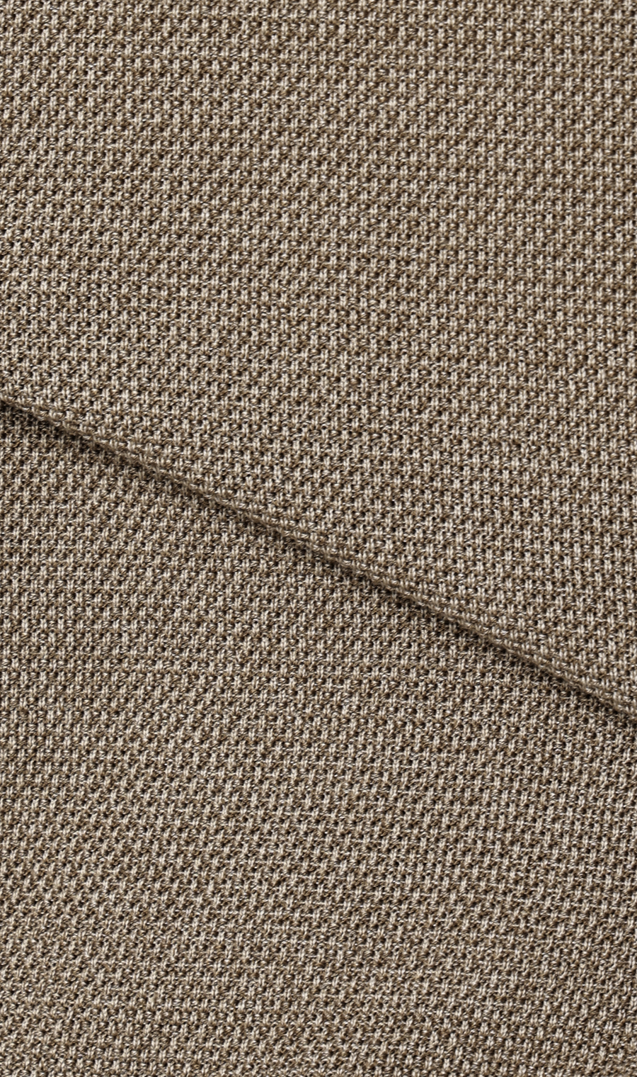 ニットクルーネックＴシャツ【鹿の子】 ベージュ S